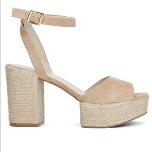 Kenneth Cole Suede Espadrille Phoenix Sandals